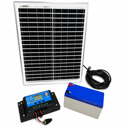 Kit Solar Dc 50w 12vdc Para Conexión Dc