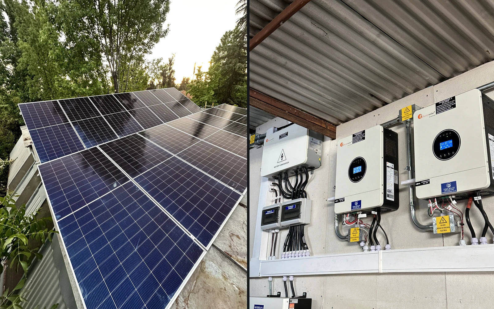 Sistema solar Off-Grid de 8,54 kWp con 40 kWh de almacenamiento