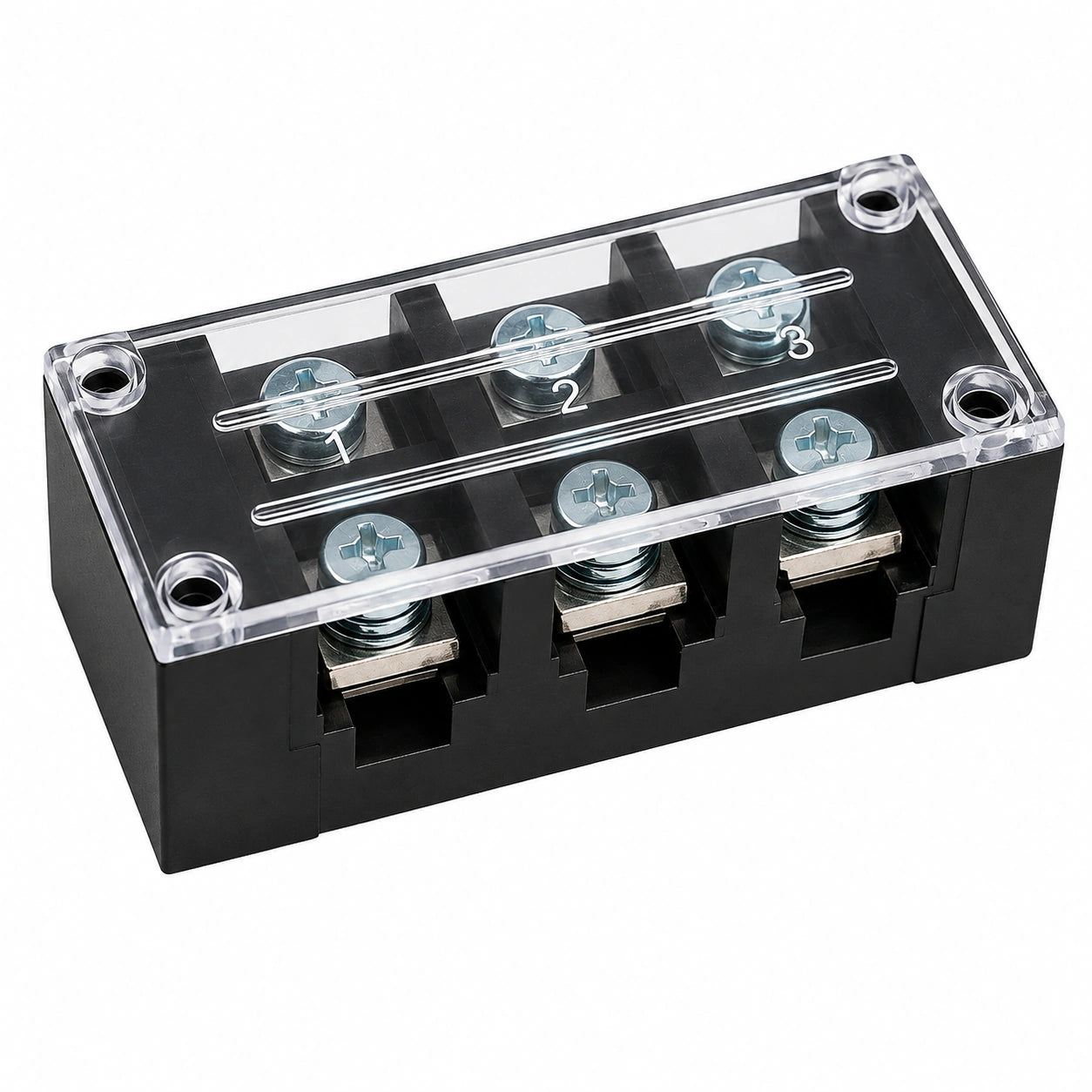Bornera Terminal TB-6003 60A 600V 3 Polos para Tablero Eléctrico