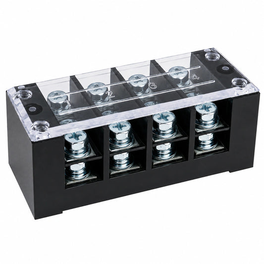 Bornera Terminal TB-6004 60A 600V 4 Polos para Tablero Eléctrico