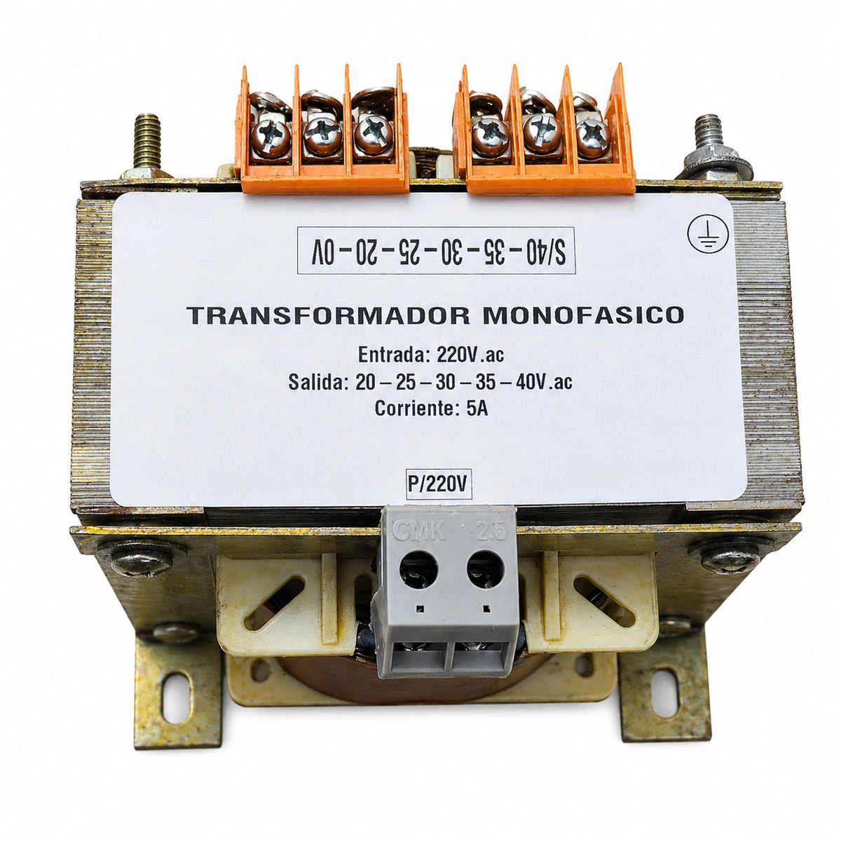 Transformador de control 200W 220V a 20/25/30/35/40V AC – 5A