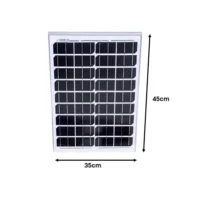 Aplicaciones del Panel Solar 20W 12V Este panel solar es adecuado para varias aplicaciones donde se requiere una fuente de energía solar independiente o de respaldo. Algunas de sus principales aplicaciones incluyen: Sistemas de iluminación solar autónomos: Este panel es perfecto para alimentar sistemas de iluminación en jardines, patios o áreas remotas. Carga de baterías de 12V: Es ideal para cargar pequeñas baterías de 12V utilizadas en sistemas de energía portátil, en instalaciones solares o como fuente de energía auxiliar. Sistemas fotovoltaicos aislados: Para proyectos pequeños o en ubicaciones sin acceso a la red eléctrica, el Panel Solar 20W 12V Monocristalino Resun Solar es una solución eficiente y económica. En DIACON Electro, este panel solar se recomienda para instalaciones que buscan optimizar la energía y reducir el impacto ambiental de manera efectiva. Ventajas de Comprar Paneles Solares de DIACON Electro Cuando eliges a DIACON Electro para adquirir paneles solares, te beneficias de un servicio de calidad y una selección de productos eficientes. Algunos de los principales beneficios de confiar en DIACON Electro incluyen: Asesoramiento profesional: DIACON Electro cuenta con un equipo de expertos que pueden ayudarte a seleccionar el panel solar adecuado según tus necesidades específicas. Productos de alta calidad: Todos los productos ofrecidos por DIACON Electro cumplen con estrictos estándares de calidad y eficiencia. Garantía de rendimiento: DIACON Electro ofrece garantías sobre los paneles solares que distribuye, lo que asegura que obtendrás el mejor rendimiento a lo largo del tiempo. Cómo Instalar el Panel Solar 20W 12V Monocristalino Resun Solar Instalar este panel solar es un proceso sencillo y puede realizarse en pocas etapas. Es importante seguir las recomendaciones del fabricante para asegurar un rendimiento óptimo: Ubicación: Asegúrate de instalar el panel en un lugar donde reciba la máxima cantidad de luz solar durante el día. Un ángulo adecuado y la orientación hacia el sur (en el hemisferio norte) optimizarán la eficiencia del panel. Conexión: Conecta el panel a un regulador de carga si estás usando baterías. Esto evitará la sobrecarga de la batería y prolongará su vida útil. Mantenimiento: Aunque los paneles solares requieren poco mantenimiento, es recomendable limpiarlos periódicamente para asegurarse de que no haya suciedad o residuos que disminuyan su eficiencia.